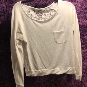 Forever 21: Cream Floral Lace Back